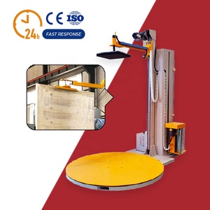 Automatic Pallet Stretch Wrapping Machine With Top Plate
