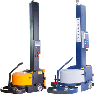 Self Walking Portable Movable Robotic Stretch Pallet Shrink Wrapper